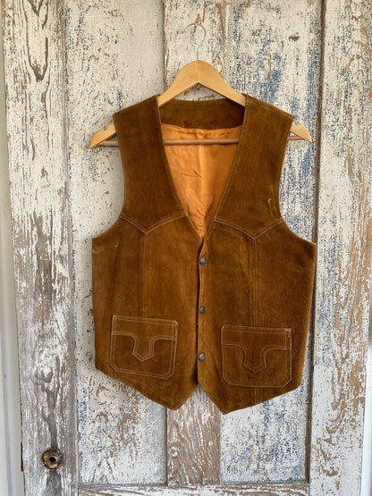 1970s Suede Vest | M