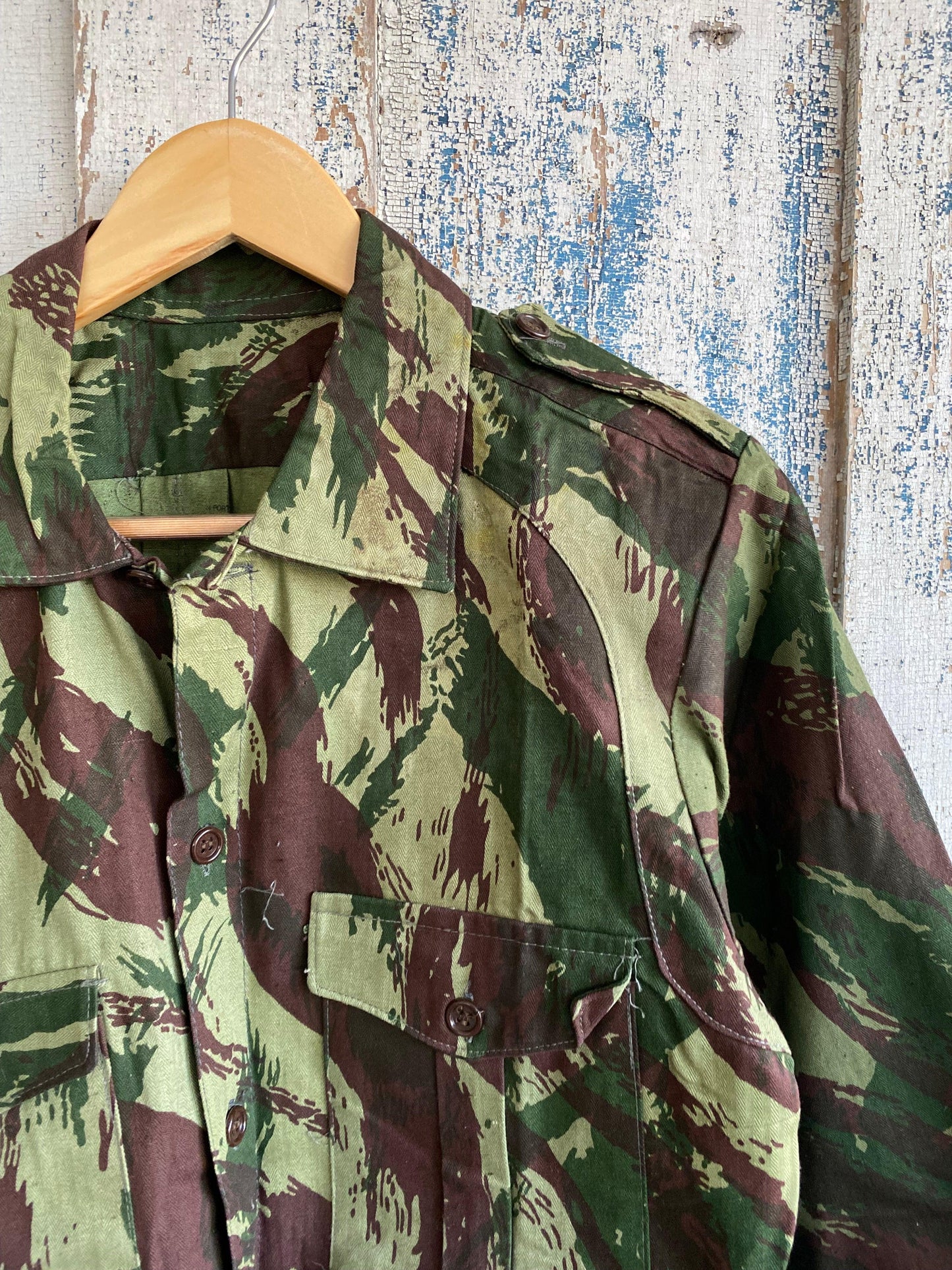 1970s Brushstroke Camo Shirt | M