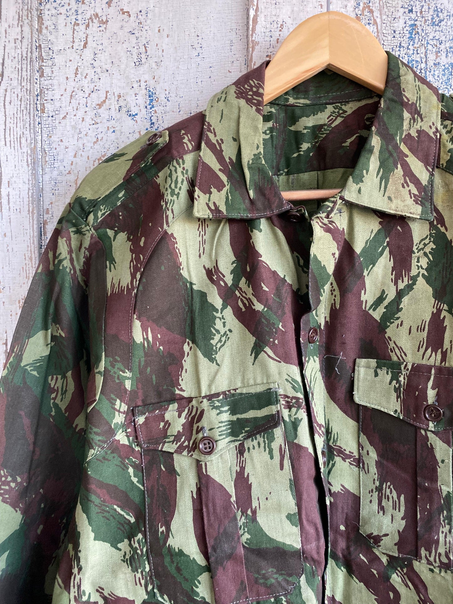 1970s Brushstroke Camo Shirt | M