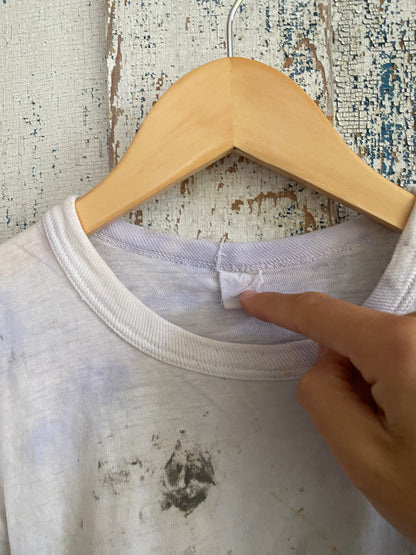 1960s Distressed Baby Tee | XS