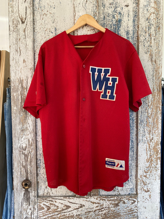 1990s Mesh Button Up Jersey | L