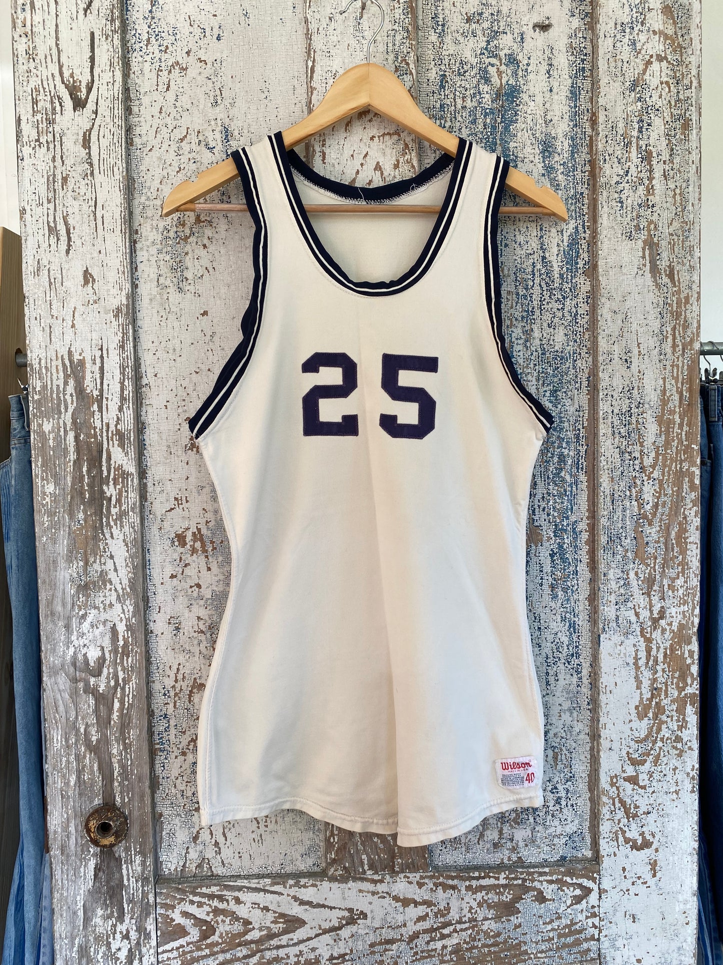 1960s Knit Basketball Jersey | M