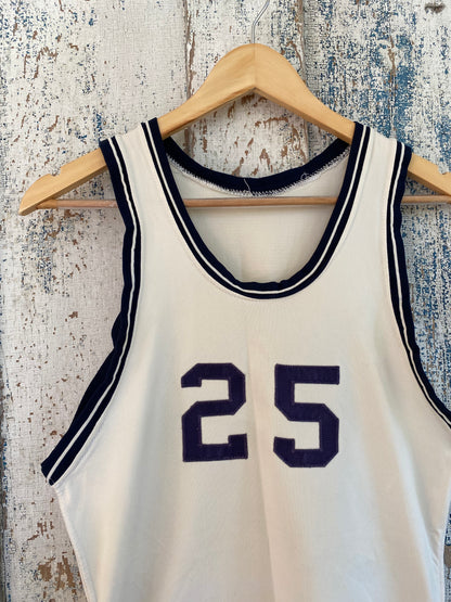 1960s Knit Basketball Jersey | M