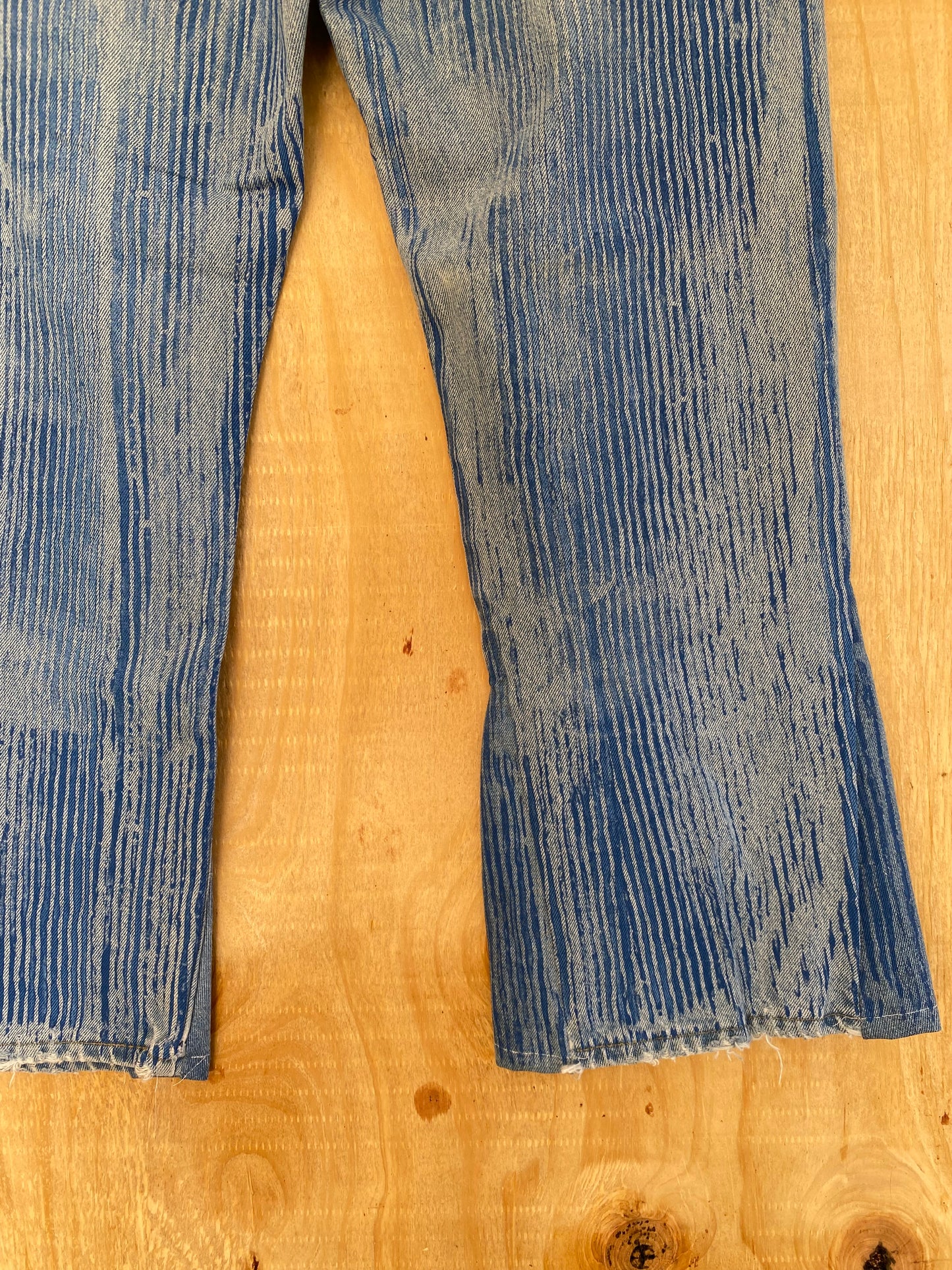 Hickory Striped Flared Denim | 34