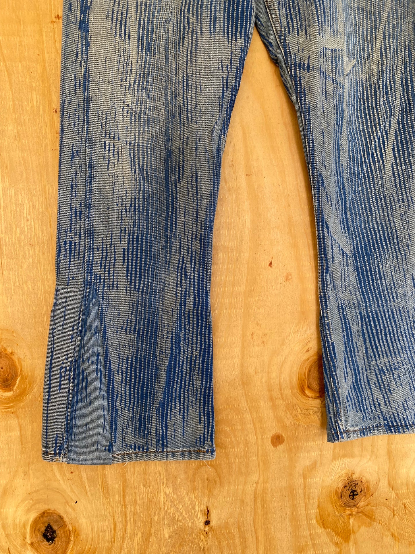 Hickory Striped Flared Denim | 36