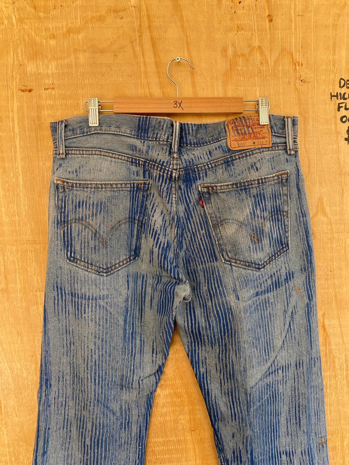 Hickory Striped Flared Denim | 36