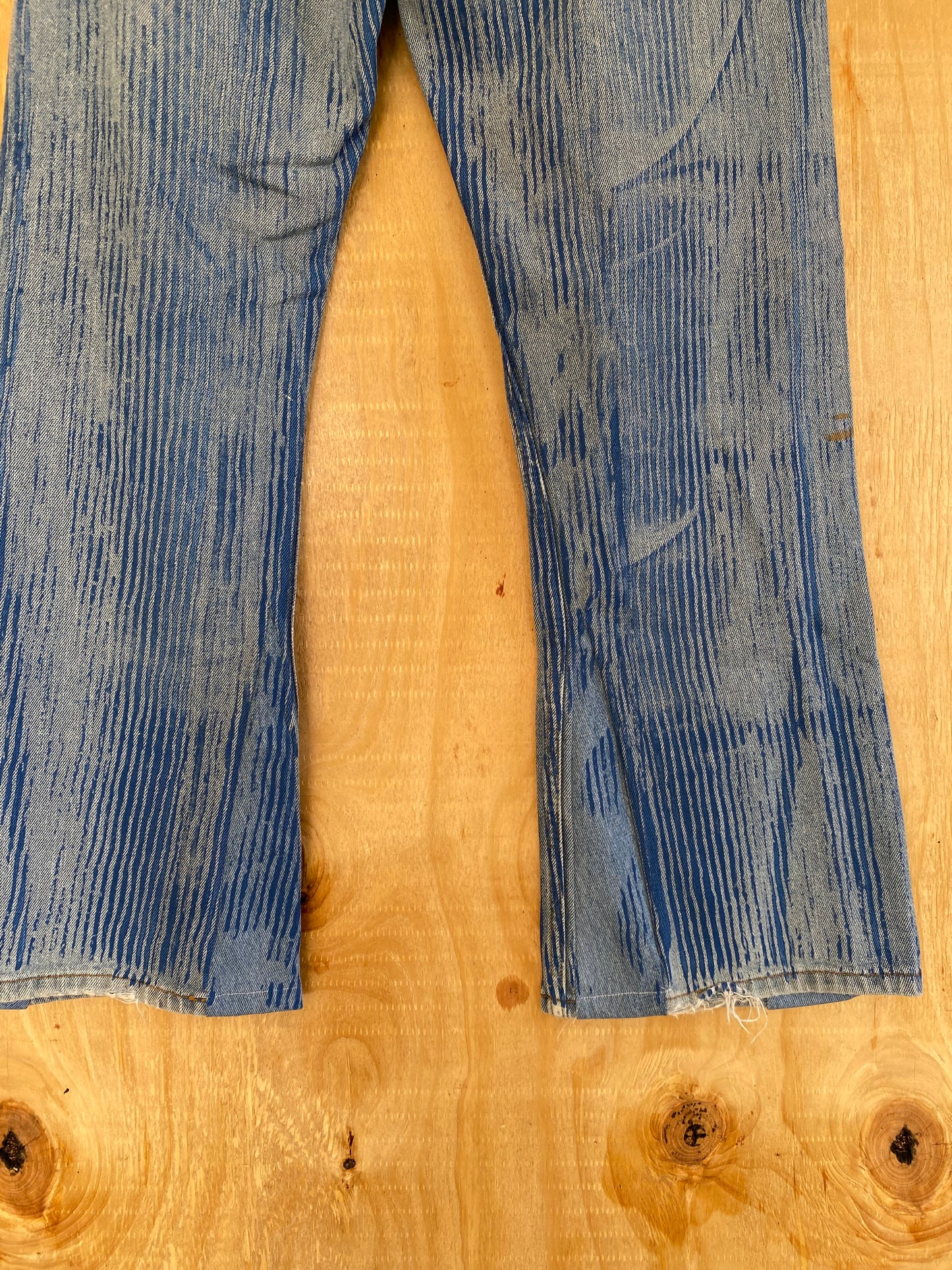 Hickory Striped Flared Denim | 36