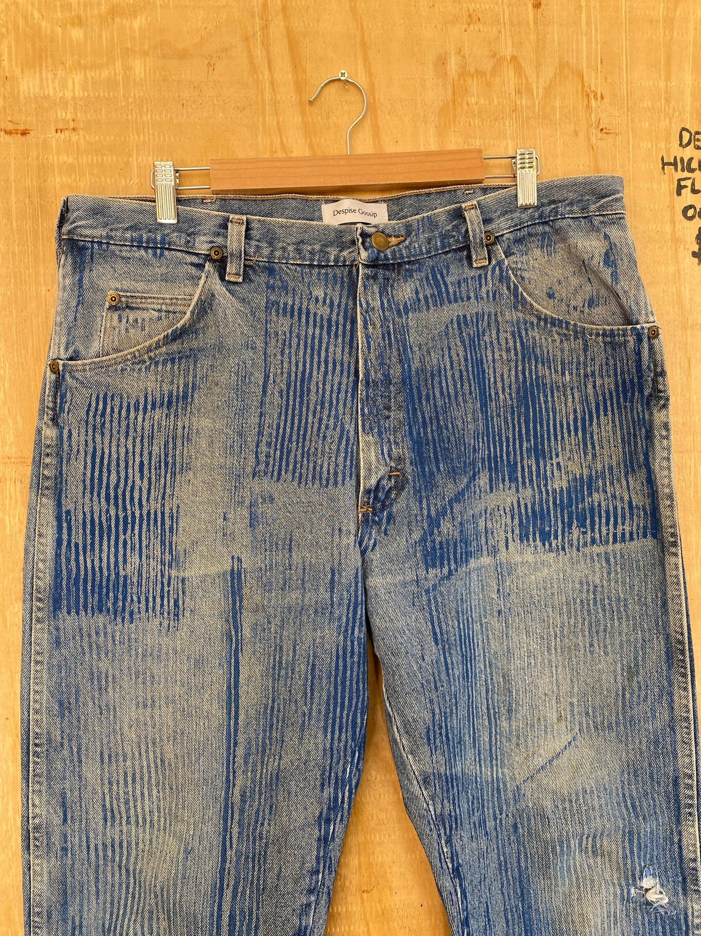 Hickory Striped Flared Denim | 36