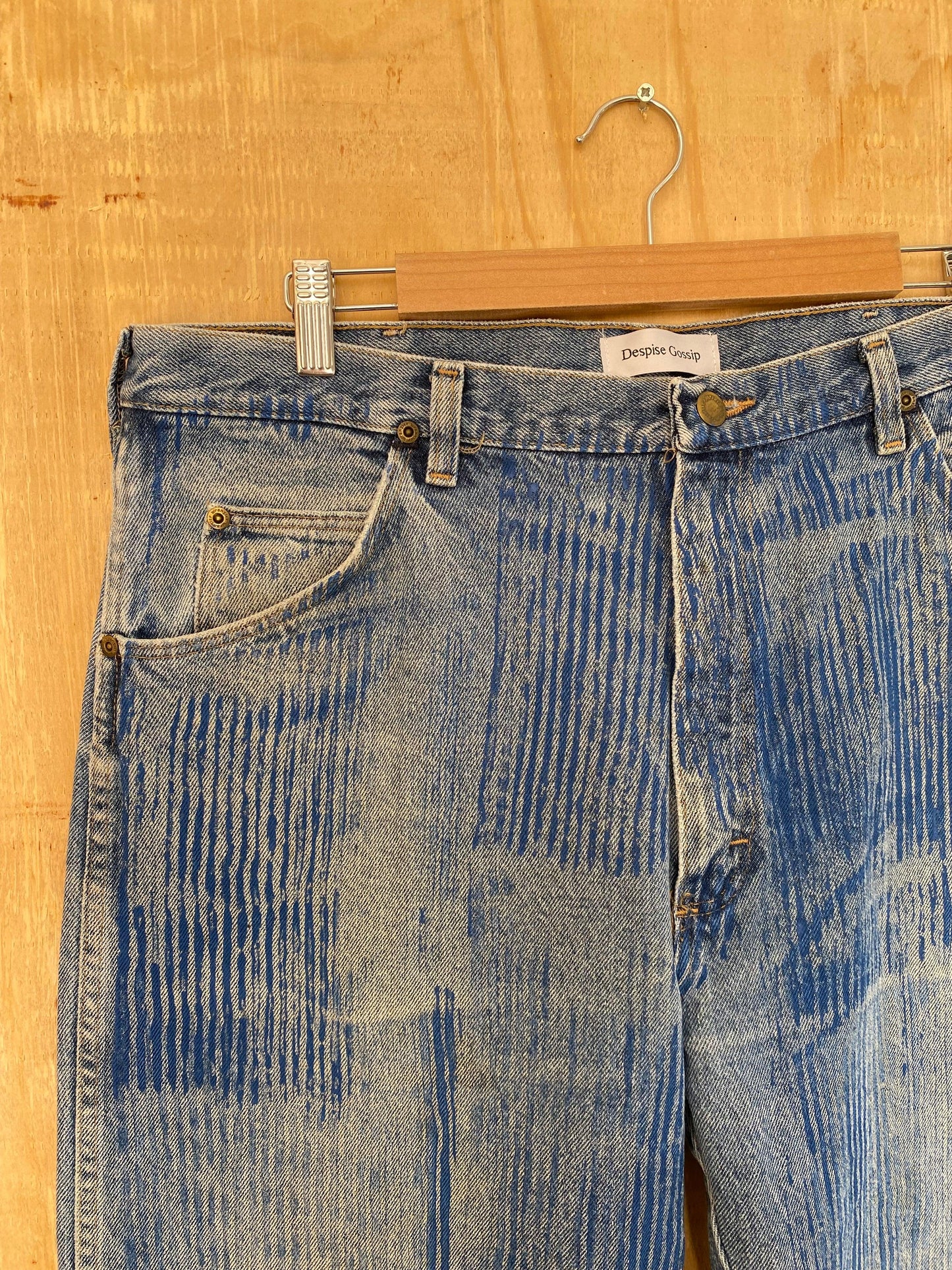 Hickory Striped Flared Denim | 36