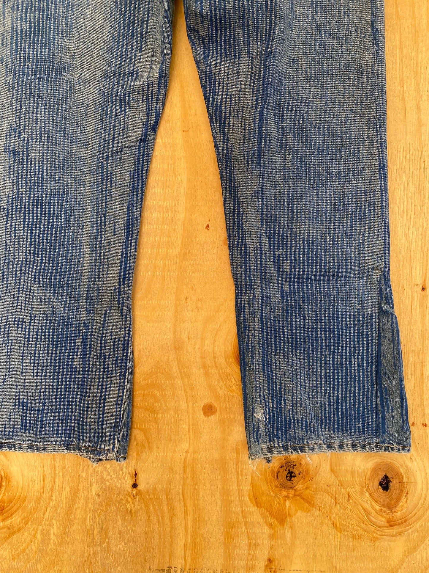 Hickory Striped Flared Denim | 36