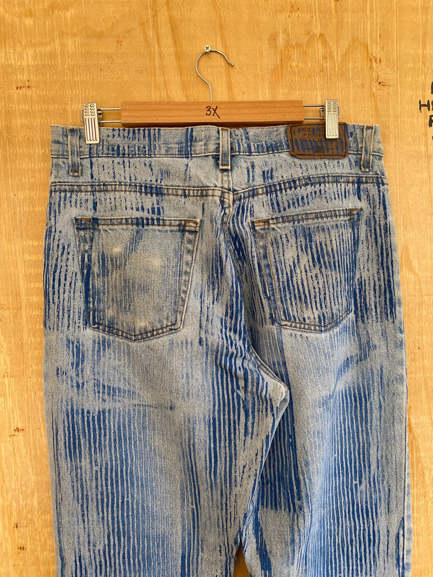 Hickory Striped Flared Denim | 34