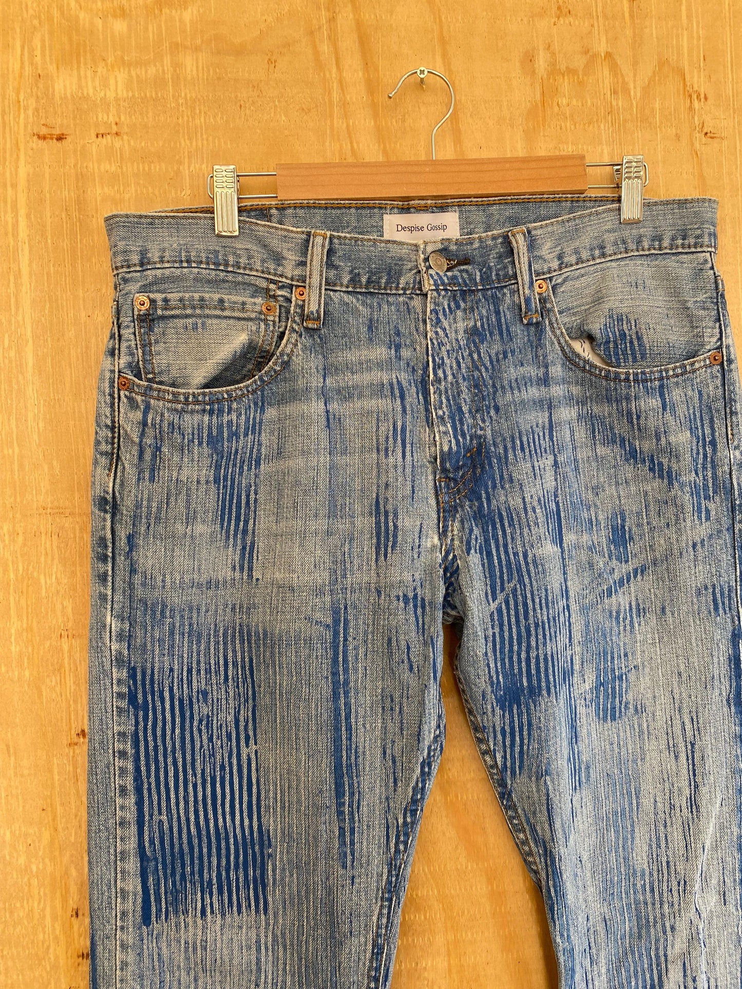 Hickory Striped Flared Denim | 35