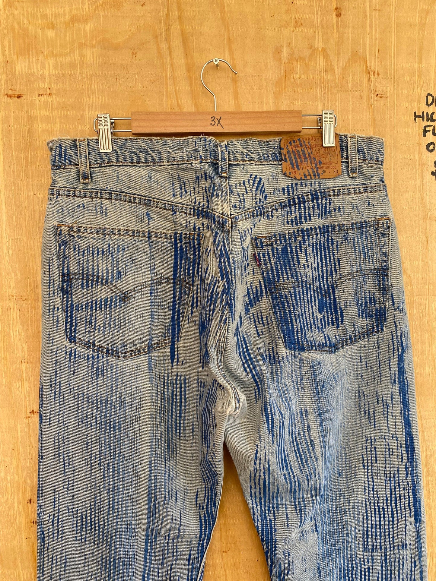 Hickory Striped Flared Denim | 36