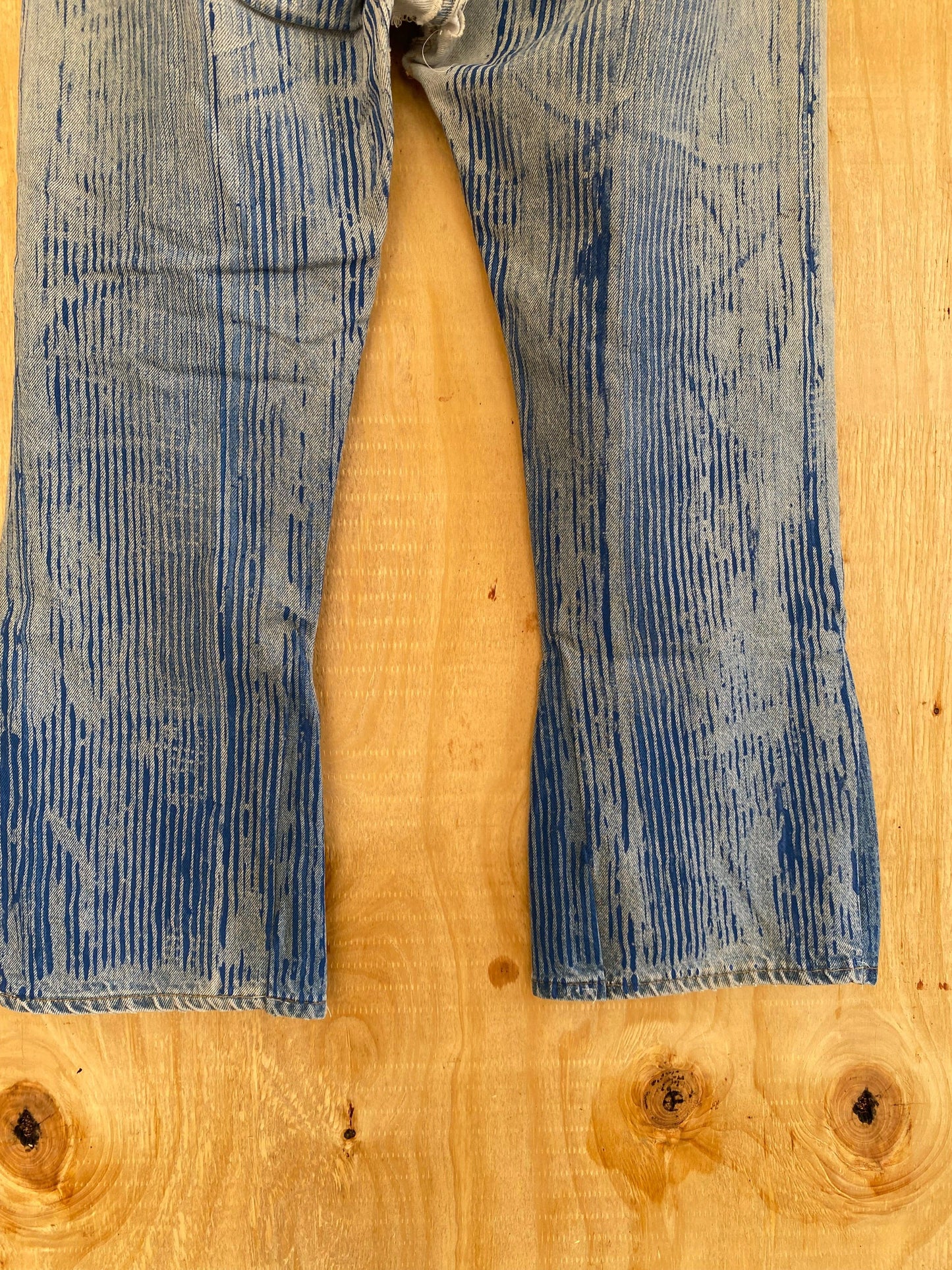 Hickory Striped Flared Denim | 40