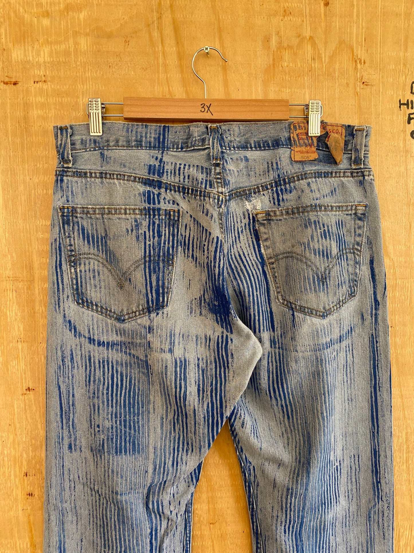 Hickory Striped Flared Denim | 34