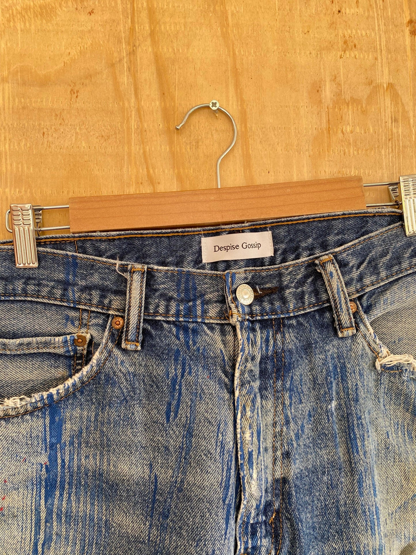 Hickory Striped Flared Denim | 37