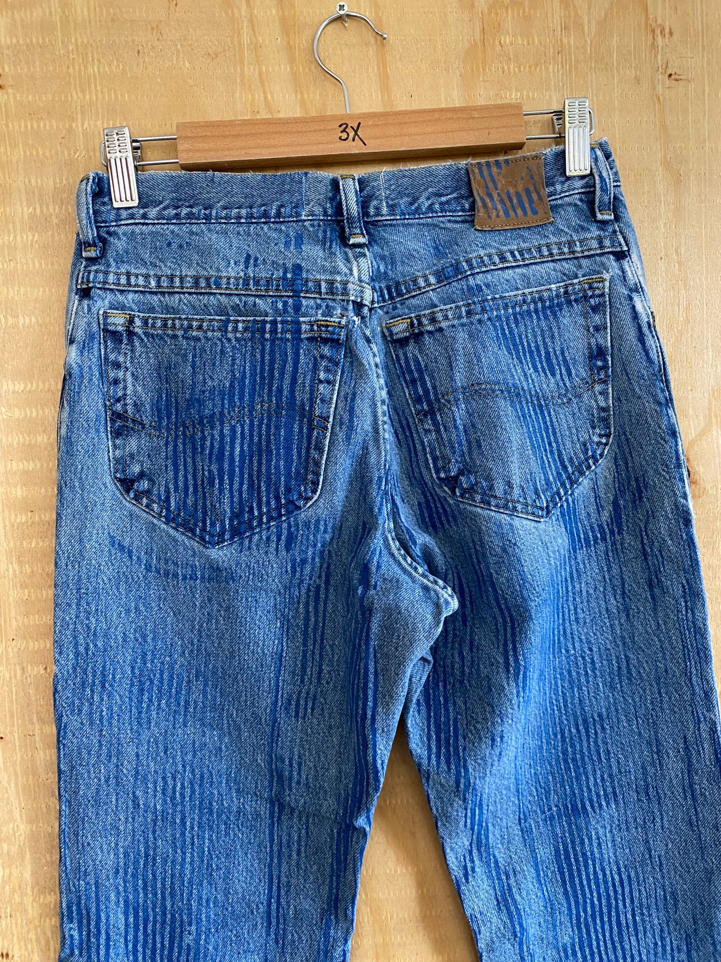 Hickory Striped Flared Denim | 35