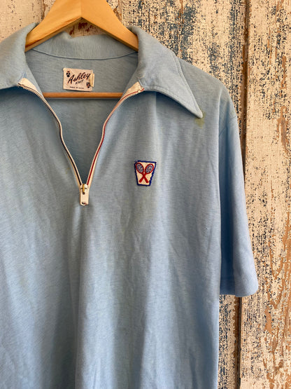 1970s Knit Tennis Shirt | L