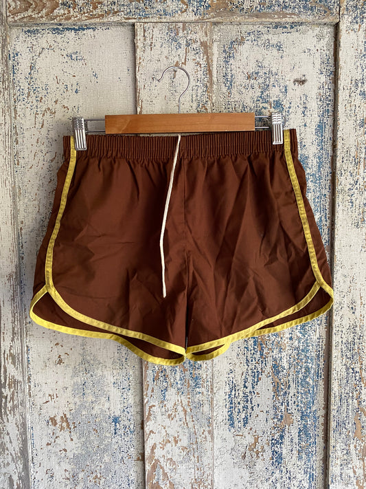 1970s Brown Gym Shorts | 30