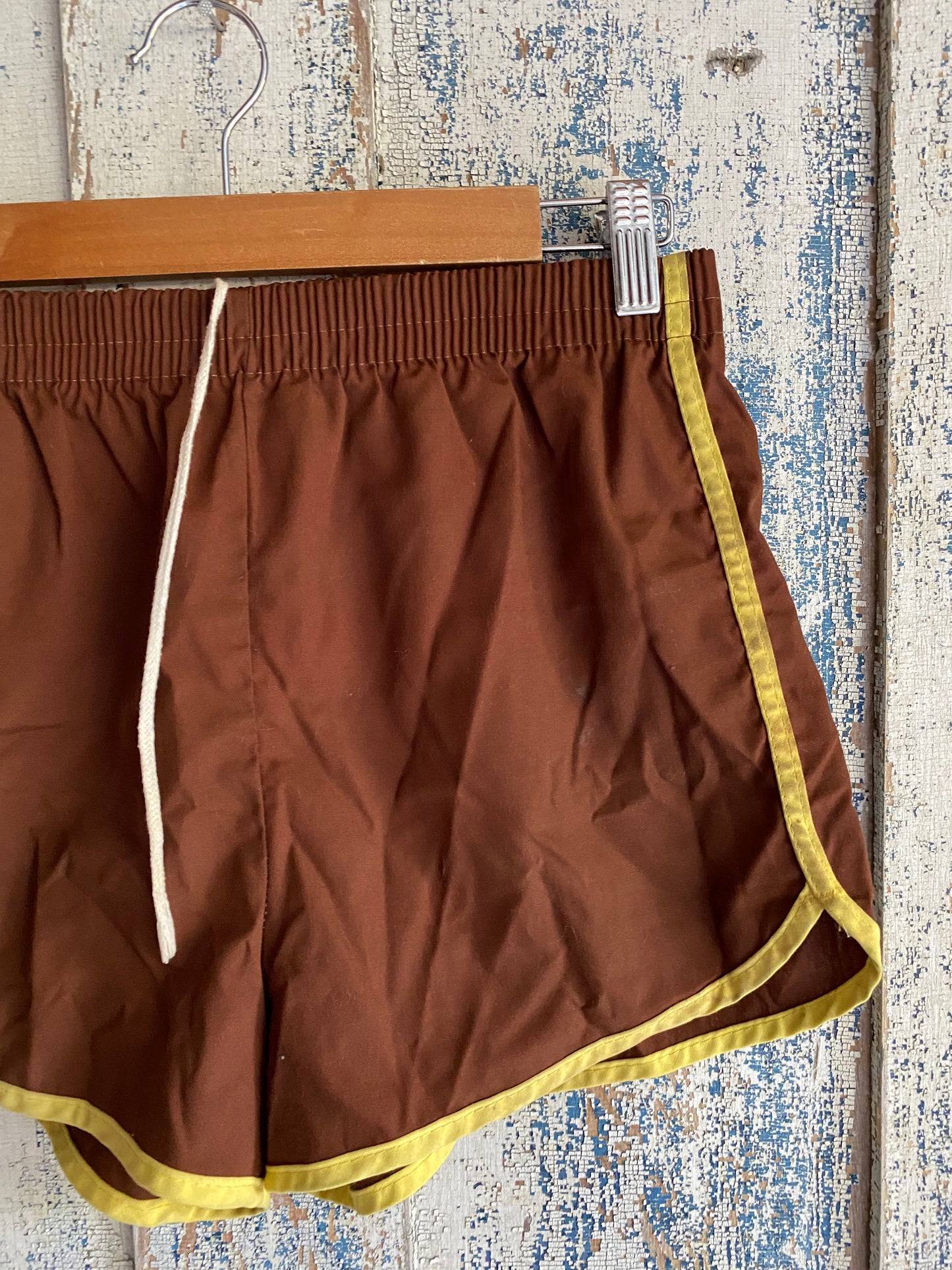 1970s Brown Gym Shorts | 30