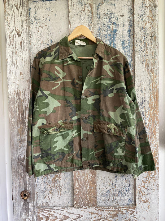 1980s Camo Chore Jacket | M