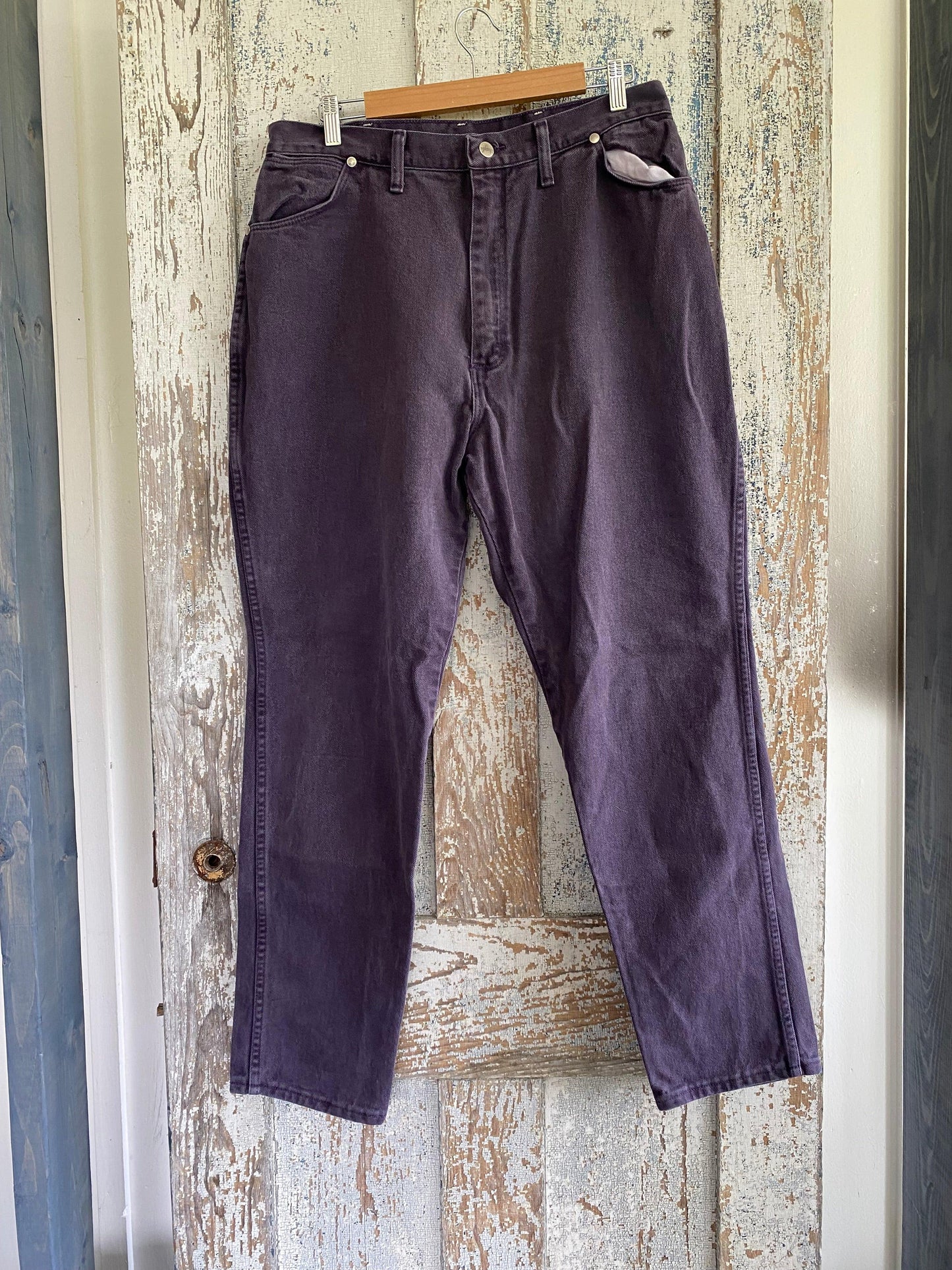 1990s Purple Wrangler Denim | 34