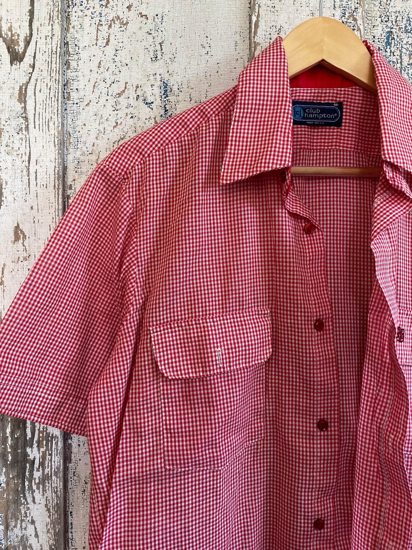 1980s Checkered Wrangler Shirt | L