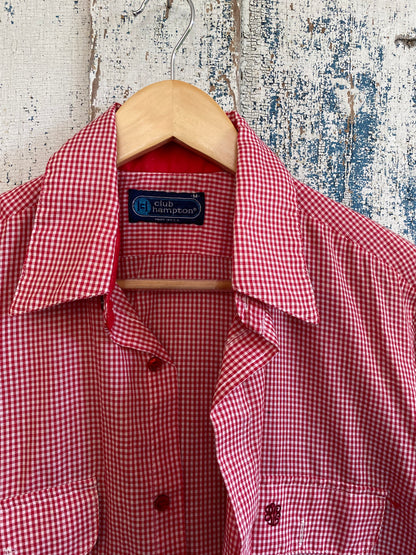 1980s Checkered Wrangler Shirt | L