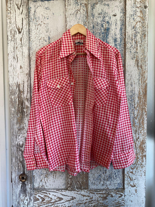 1980s Checkered Shirt | L