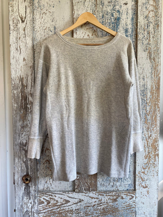 1960s Gray Knit Sweatshirt | L