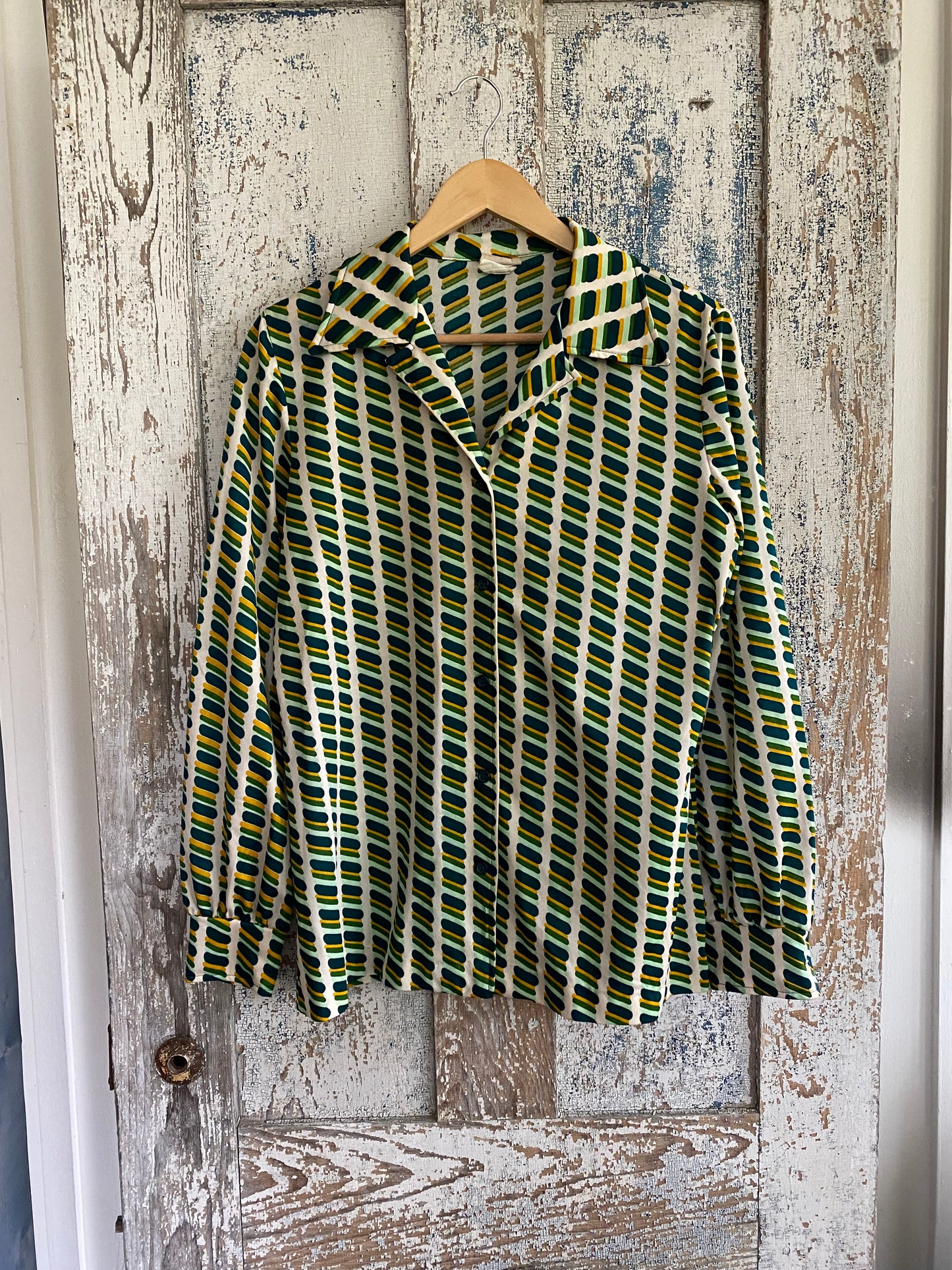 1970s Patterned Shirt | M