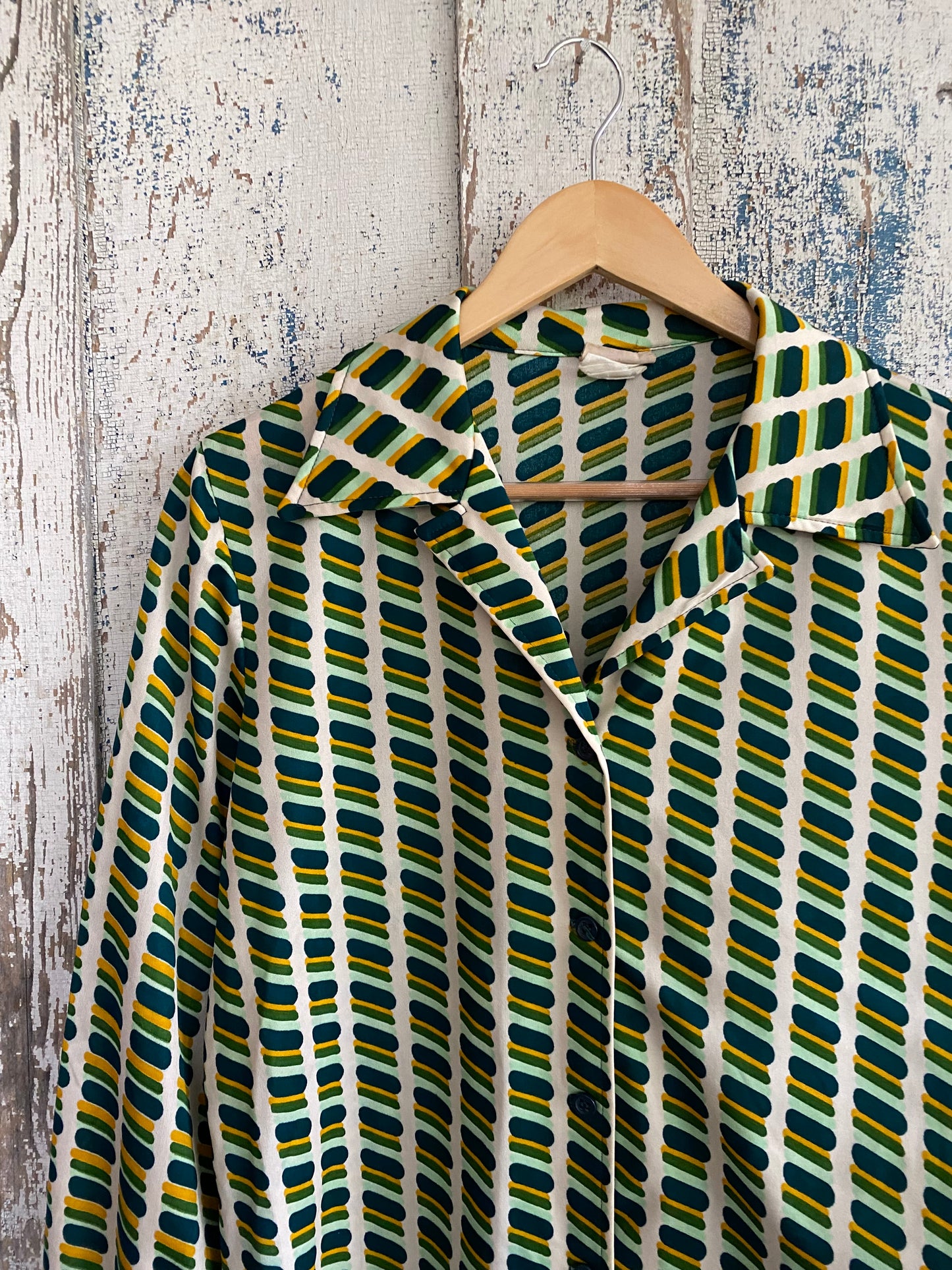 1970s Patterned Shirt | M