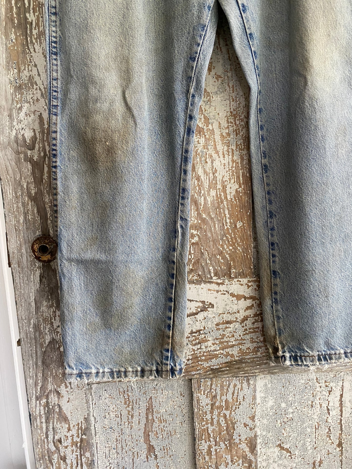 1990s Light Wash Rustler Denim | 36