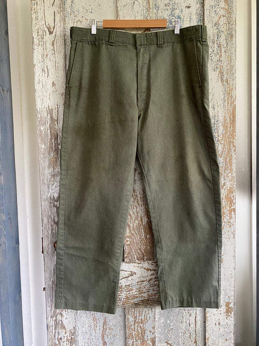1990s Olive Work Pants | 40