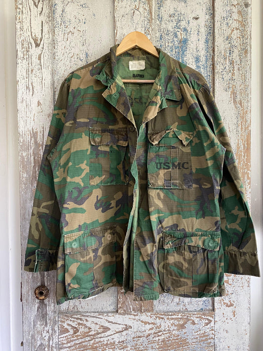 1970s Camo USMC Shirt | L