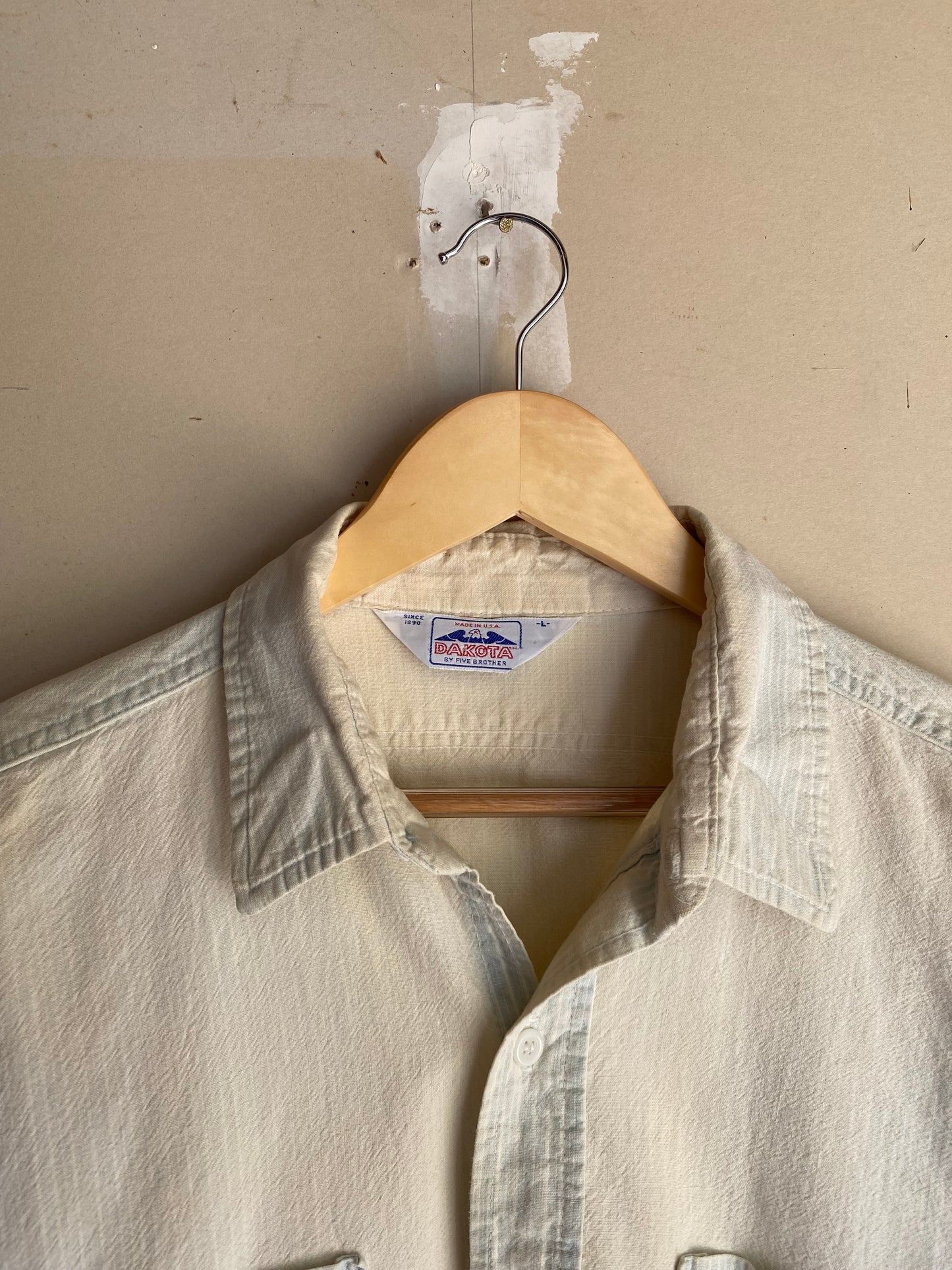 1980s Faded Striped Button Up | L