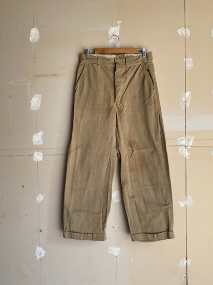 1950s Button Fly Khakis | 30