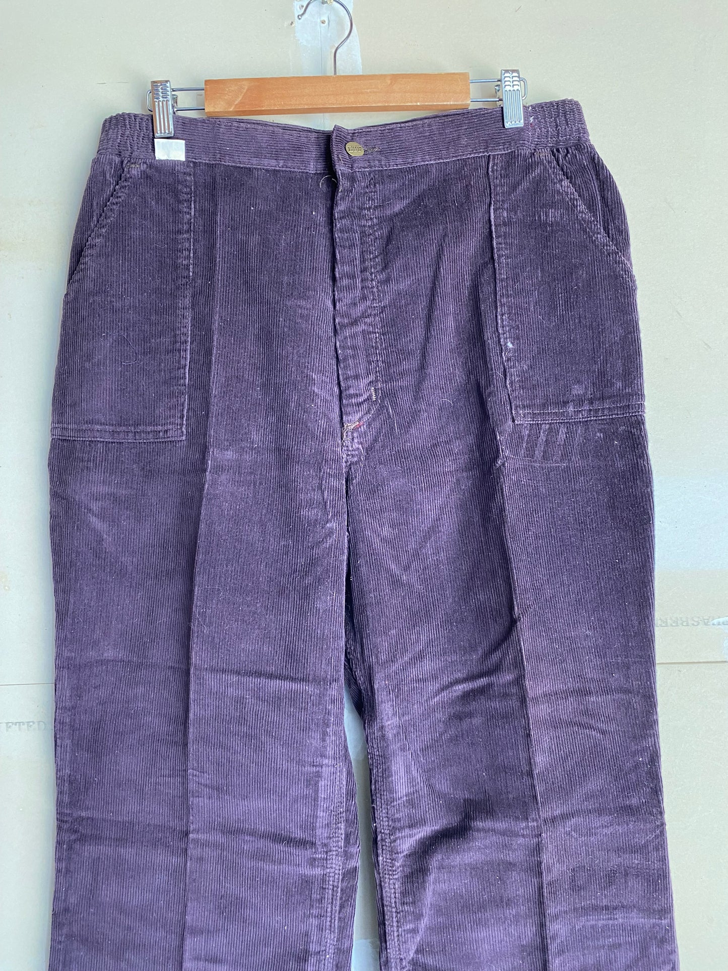1970s Wide Leg Corduroy Pants | 34