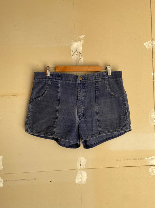 1970s Corduroy Beach Shorts | 36