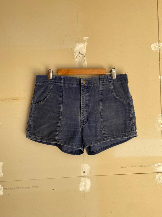 1970s Corduroy Beach Shorts | 36