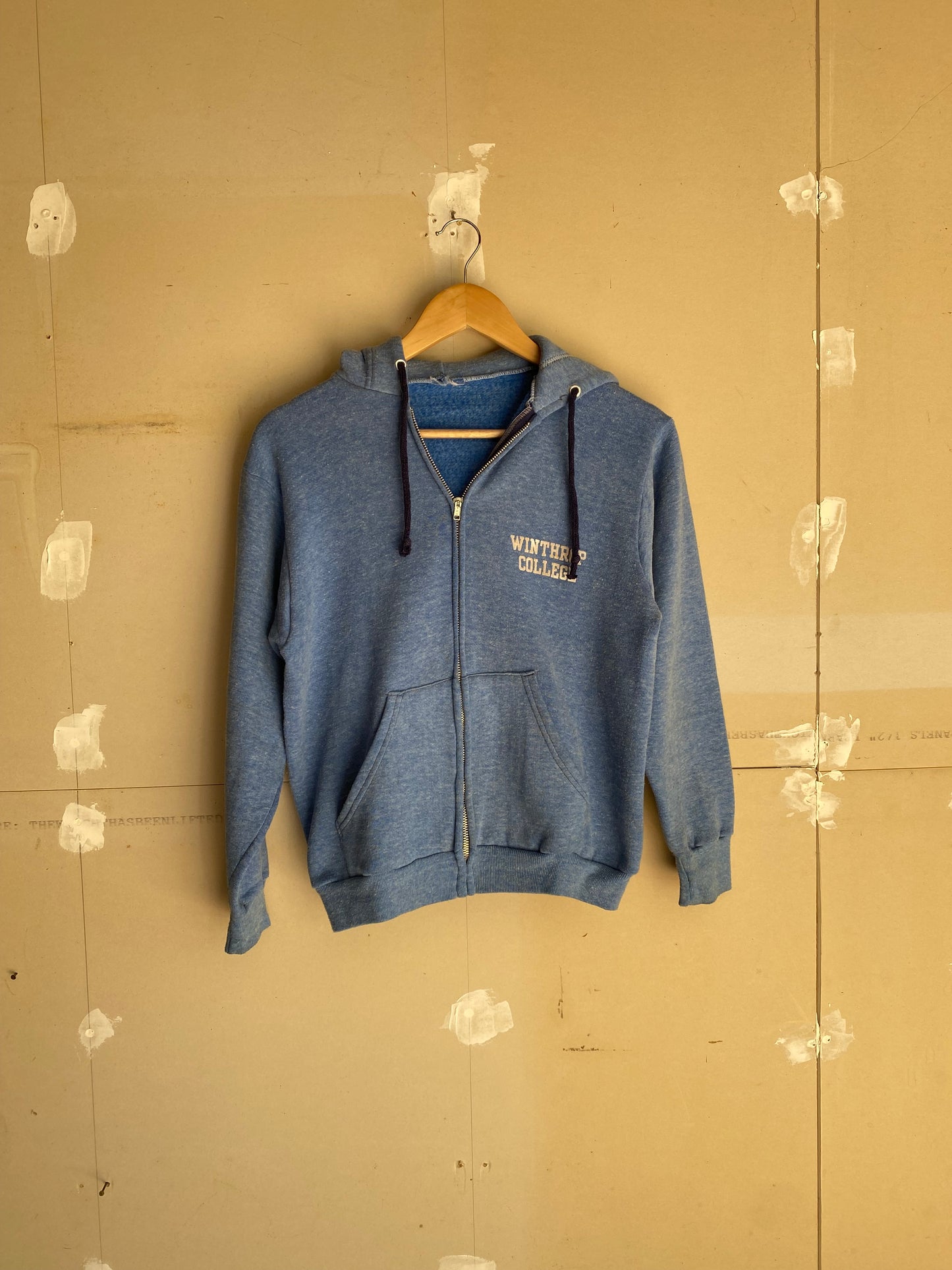 1970s Collegiate Zip Hoodie | M