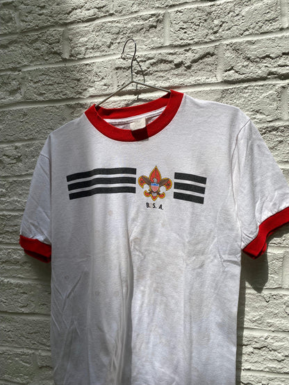 Vintage 80S BSA Ringer Tee | M