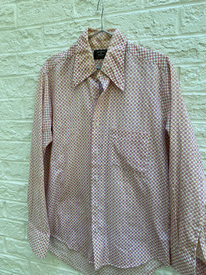 Vintage 60S Button Up Shirt | L