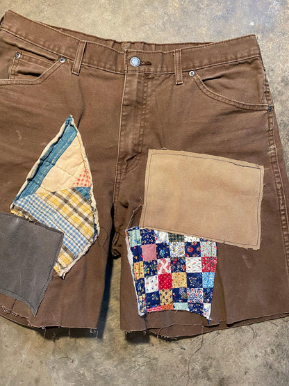 Despise Gossip Patchwork Shorts | 36