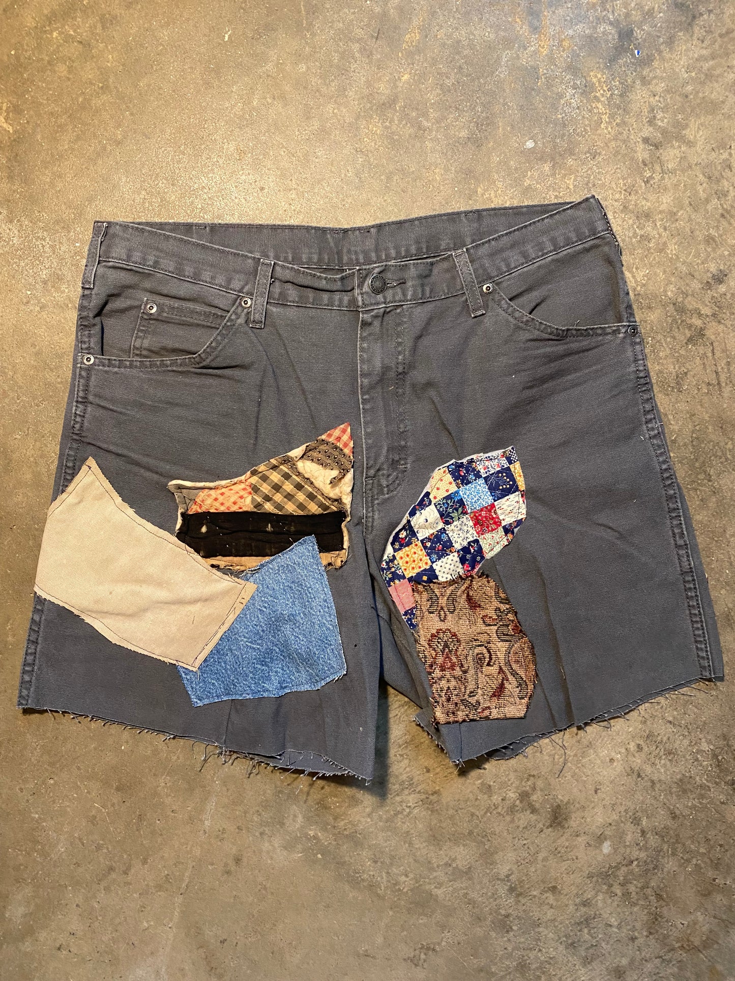 Despise Gossip Patchwork Shorts | 38