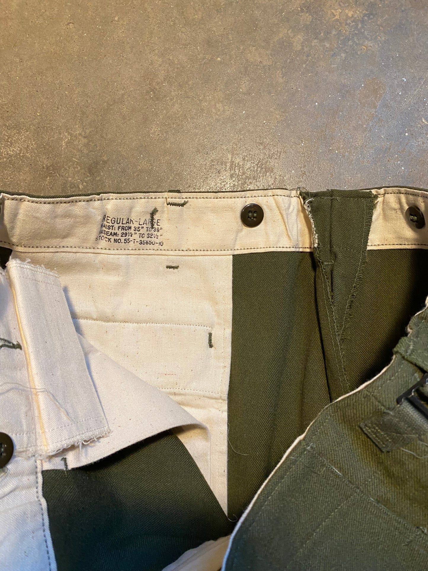 Vintage 60S Military Trouser | 39