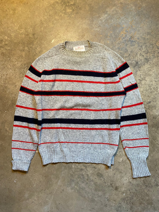 Vintage 70S Striped Sweater | L