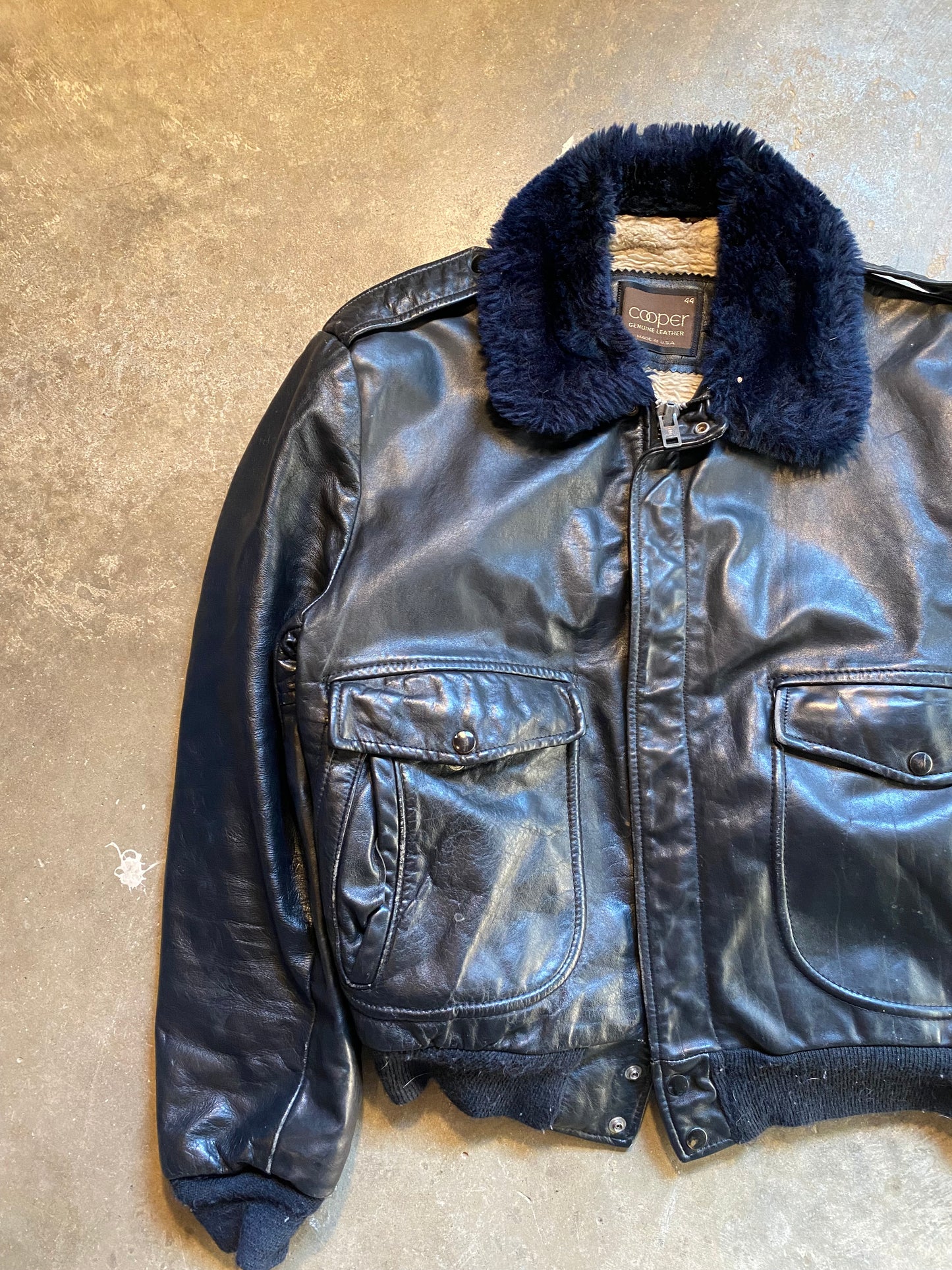 Vintage 70S Leather Jacket | L