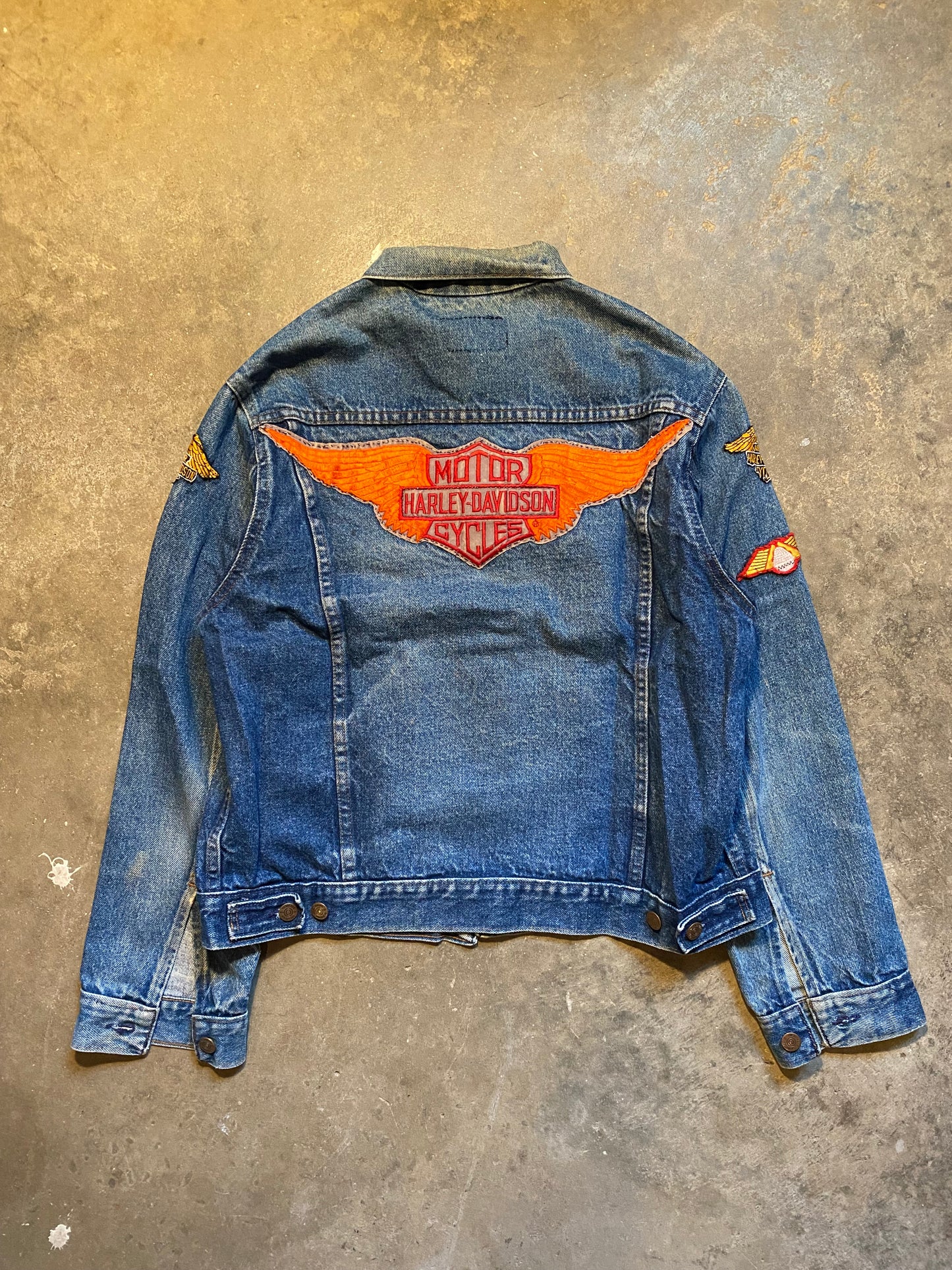 Vintage 80S Harley Denim Jacket | M