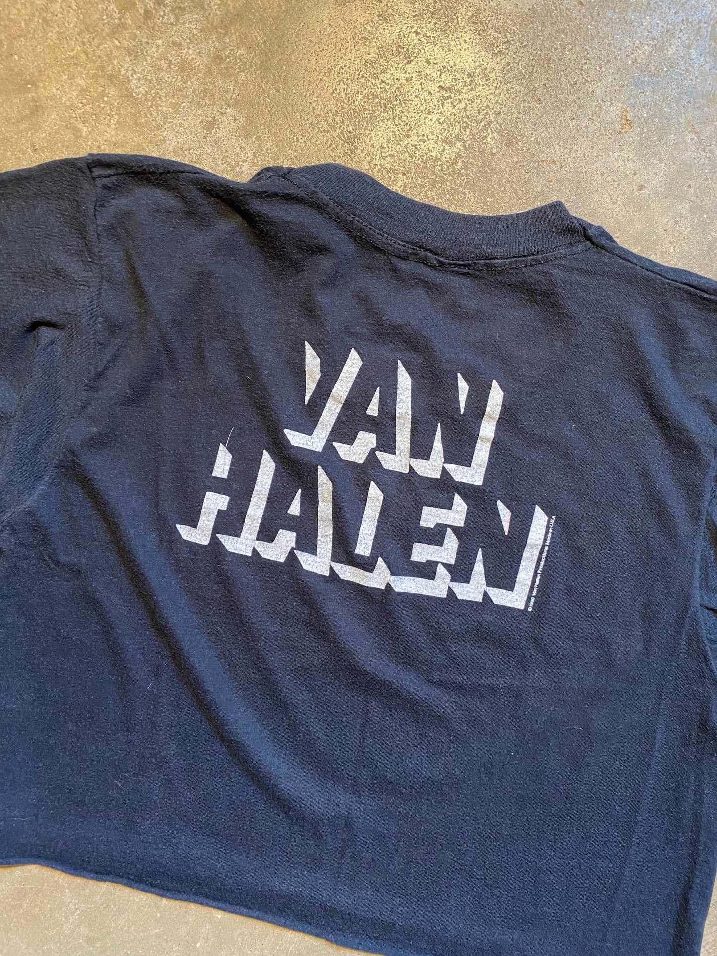 Vintage 80S Chopped Van Halen Tee | M